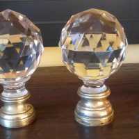 Boule d’escalier en cristal (paire)