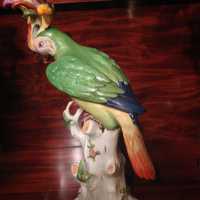 Perroquet en porcelaine XIXème siècle