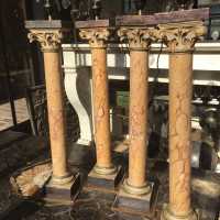 Quatre colonnes en bois XIXème siècle