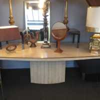 Table en travertin