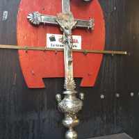 Crucifix de procession en argent - XIXème siècle