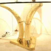 Table cornes d'éléphant, XXème siècle