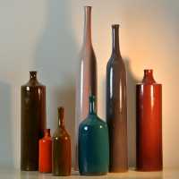 Ruelland, sept bouteilles, circa 1960