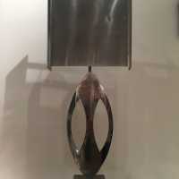 Lampe inox maison Charles, 1970