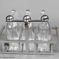 Cave à liqueur Baccarat - Adnet, XXème siècle