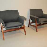 Paire de fauteuils Gianfranco Frattini circa 1960