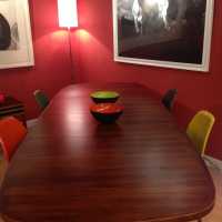 Table scandinave en palissandre années 70