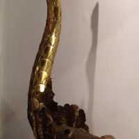 Sculpture en laiton d'Henri Fernandez, fin 1970