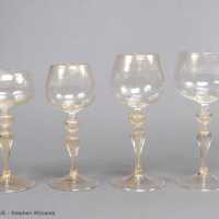 Verres Murano, XXème siècle