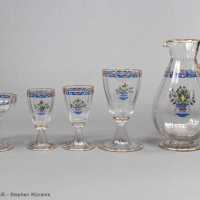 Verres et pichet Daum, 1910