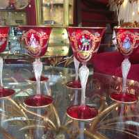 Série colorée de six verres, Murano, ca 1960