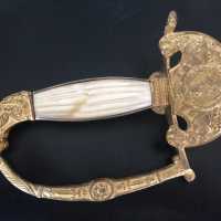 Épée d’officier d’état major, bronze doré, nacre, France, 1815