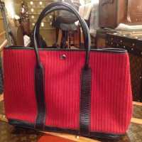 Sac Garden Party, tissu et cuir, Hermès, 2011