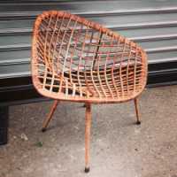 Rattin armchair diamond style.circa 1950