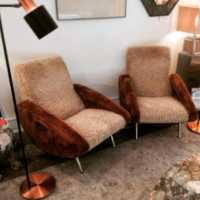 Pair of Marco ZANUSO armchair, 1950, Arflex edition