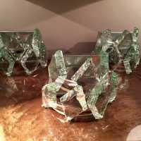 3 appliques Crystal Arte circa 1970