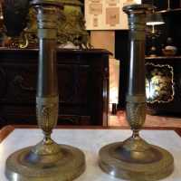 Paire de bougeoirs Restauration