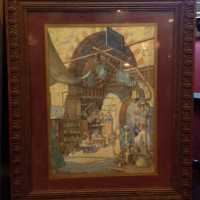 Aquarelle orientaliste signée Bruyére et datée 1943