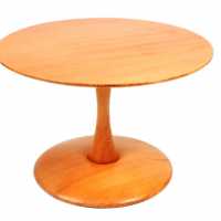 Table basse "Toadstool", Nana Ditzel, pin d'Oregon, Danemark, ca 1962