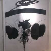 Joseph Banc abstraction « encre sur paper » circa 1970