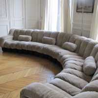Canapé DS 600, édition de Sede, 22 éléments daim beige
