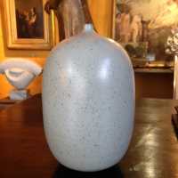 Vase, céramique, monogramme LR, circa 1970