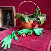 Sac à main en paille et gants assortis, Maison Canovas, circa 1980