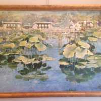 Huile sur toile, signée, H. W. Kurlander, circa 1960