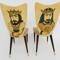 rare paire de chaises Aldo Tura Italie 1950