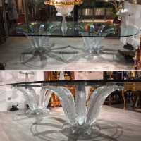 Rare table Lalique dite « Cactus » datée de 1980