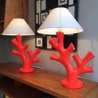Paire de lampes « Corail » par Philippe Cuny