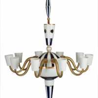 Grand lustre modèle « Park Avenue » en porcelaine