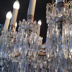 French Antique Baccarat Chandelier 