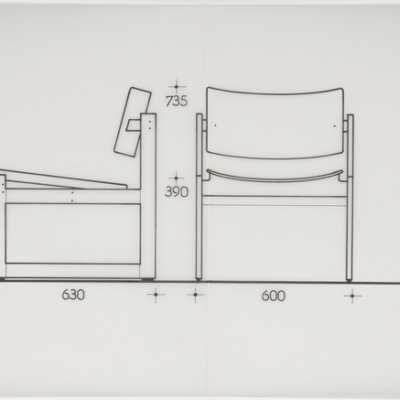 technical drawing from the personal archives of Michel Mortier