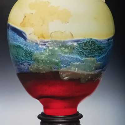 Emile Gallé, vase "La Nature", 1900, vente Est-Ouest Auctions du 25 mars 2006 (lot N°85), D.R.