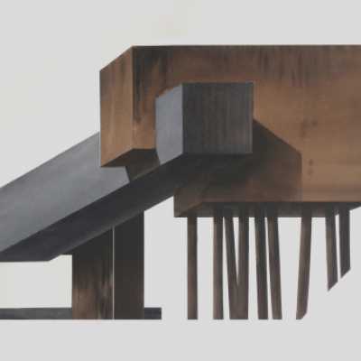 Vladimir Balasanyan Archisculpture 2, watercolor and ink 2018
