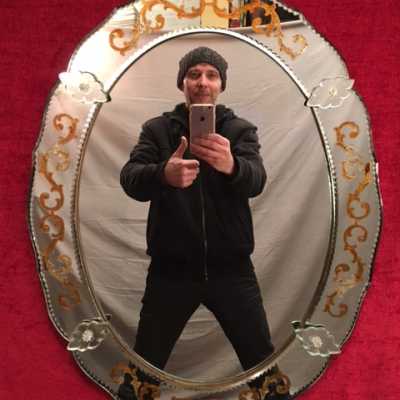 MIROIR MIRROR ovale italian murano furniture