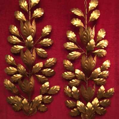 paire pair applique light fixture golden