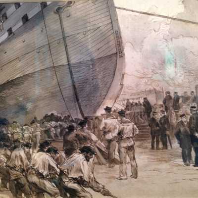 MARINE.BAPTEME D'UN NAVIRE