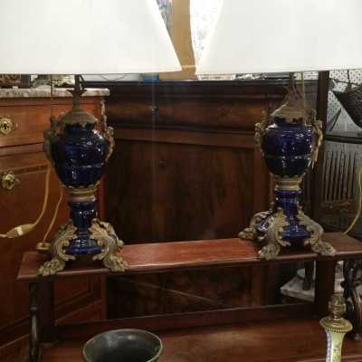 Lampes porcelaines et regules