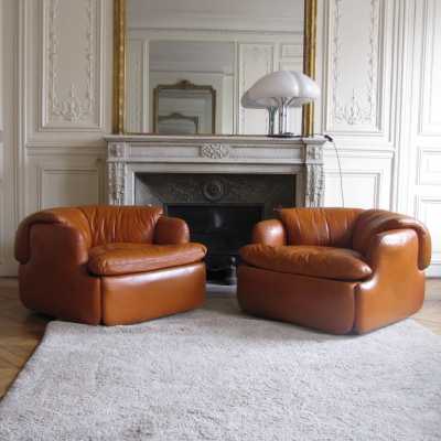 fauteuils-saporiti-rosselli-cuir-1970