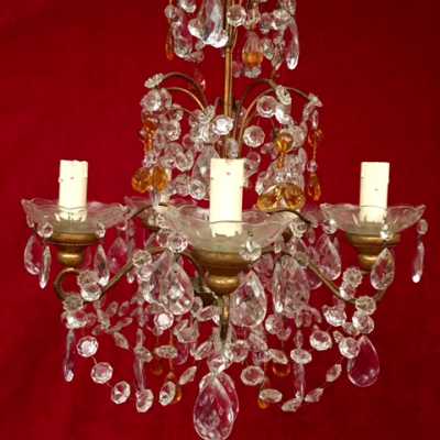 lustre chandelier cristal crystals