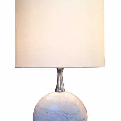 Philippe barbier, travertine marble lampe 1970's