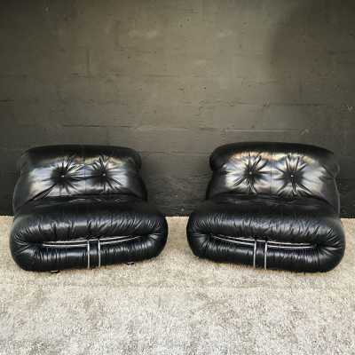 Paire de fauteuil modèle Soriana de Tobia Scarpa