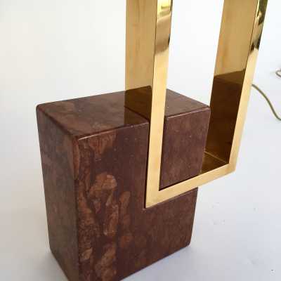lampe banci laiton marbre