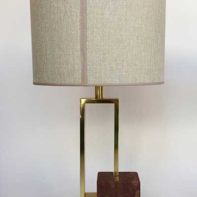 lampe banci laiton marbre