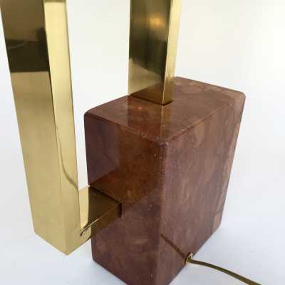 lampe banci laiton marbre