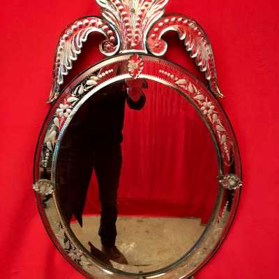 miroir italien murano 1950 venitien