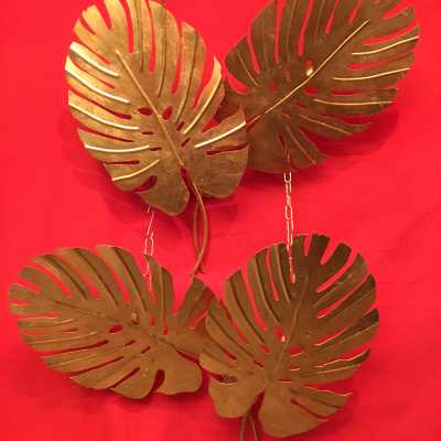paire pair applique light fixture golden