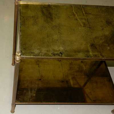 1950/70 'Home Shelf Rings Brass and Bronze Olympic Flames with Round Feet